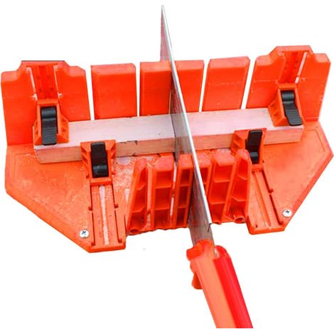Saw Box Cutter, Woodworking Tool Set, Steel Back Hand Saw Accurate Cutting Mitre Device, Adjustable Angle Carpentry Organizer, Home Supply for Woodworker, Workshop, Projects (1/5)