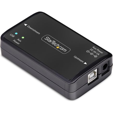 StarTech.com Aislador Galvánico USB de hasta 6KV - Aislador de Ruido Eléctrico - Filtro de Corriente Eléctrica - IP40 - Montaje DIN - Protector USB 2.0/1.1 - Plug-and-Play - TAA