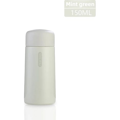 (Vert, 150 ml) Mini thermos en acier inoxydable 304, isolation sous vide, étanche, léger (1/5)