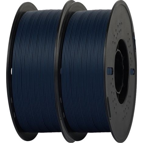 Filamento para impresora 3D, material PLA, acabado mate, azul oscuro, 2 kg. (1/2)