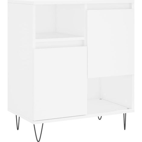 Credenza buffet cassettiera mobile contenitore organizer cucina soggiorno soggiorno 60 x 35 x 70 cm derivati del legno bianco 020030365