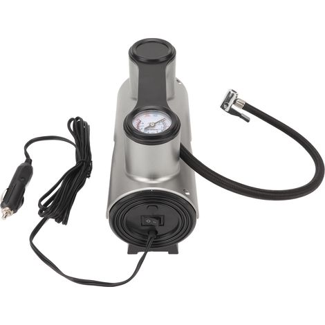 Pompe à air pour voiture, pompe à air électrique portable intelligente, 19 cylindres, démarrage et arrêt automatiques, gonfleur 12 V (modèle à pointeur filaire) (1/5)
