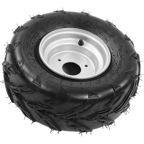 Pneu 16x8-7 avec moyeu intégré, montage facile, résistant aux vibrations, quad UTV karting, pneu renforcé tout-terrain, robuste et durable. (1/5)