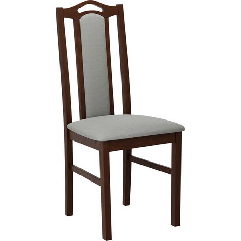 Silla Victorville 139, Nuez, 97x43x48cm, Tapiz, De madera, Madera, Muebles ya montados