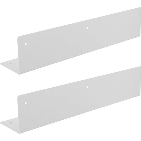 Lot de 2 protections d'angle extérieures en acier inoxydable blanc (1/5)