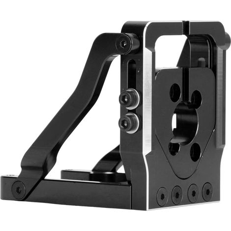Support moteur à dégagement rapide pour radiocommande RC, construction robuste en alliage d'aluminium, compatible avec TRAXXAS 1/6 XRT 8S et 1/5 6S 8S (noir). (1/5)