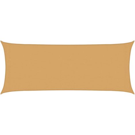 vidaXL Sunshade Sail 160 g/m² Rectangular Sand 2x5 m HDPE