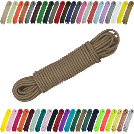 Cordon élastique en caoutchouc 2 mm, 3 mm pour couture, bricolage et extérieur – Caoutchouc rond, corde expansive, élastique Taupe 2 mm x 5 m (1/5)