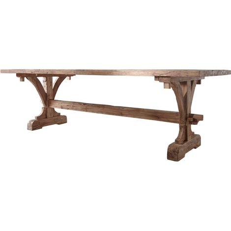 Esstisch Teak 270x100x78 natur unbehandelt BASSANO 128