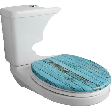 Siège de toilette, construction en MDF, design élégant, vert armée (1/2)