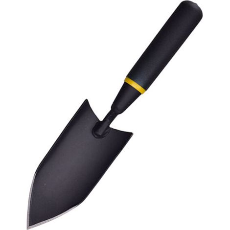 Truelle de jardin, outil de jardinage manuel robuste en acier au carbone, pelle de jardin à main avec revêtement en caoutchouc indéformable pour creuser, planter, transplanter et désherber (1/5)