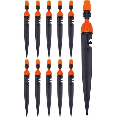 Adjustable Drip Irrigation Nozzle for Garden Plants, 360 Degree Dripper Atomizer, Cooling/Irrigation Equipment (10 Pack) (1/5)