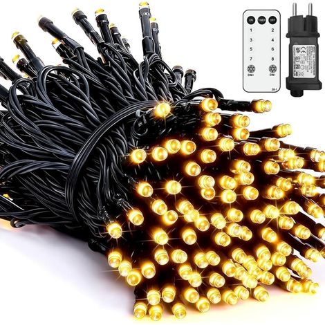 Guirlande Lumineuse Sapin de Noël, 36M 360 LEDs Guirlande Lumineuse Intérieur Extérieur avec télécommande, 8 Modes Imperméable pour Décoration Maison, Jardin, Mariages et Fêtes, Blanc Chaud (1/5)