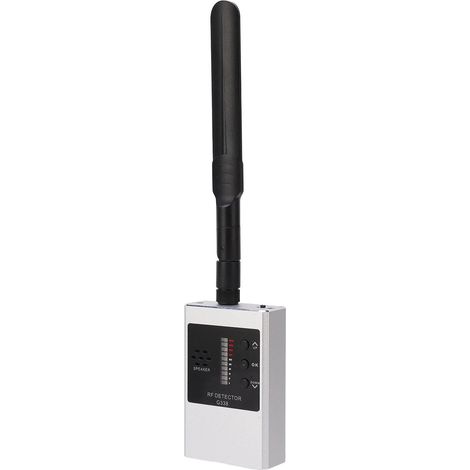 G338 Kameradetektor, Funksignal-Tester, HF-Magnetfeld-GPS-Erkennungswerkzeug-Set mit Batterie, Silber (1/5)