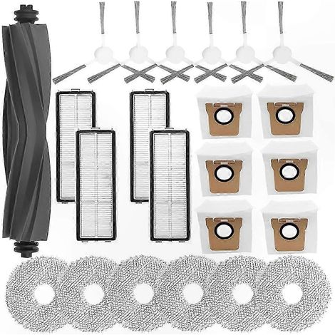 Pièces de rechange compatibles pour aspirateurs robots L10s Ultra : brosse principale, brosses latérales, filtre HEPA (1/5)