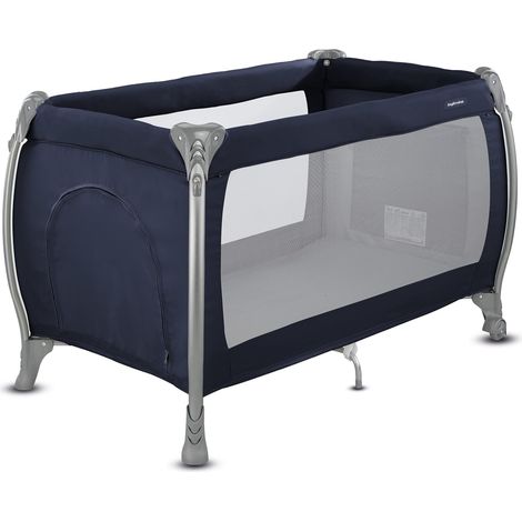 Inglesina Lodge Lettino da Viaggio, Blu, Design Contemporaneo, Doppia Altezza, Comodo e Trasportabile, Protezione Insetti, Multifunzionale (1/5)