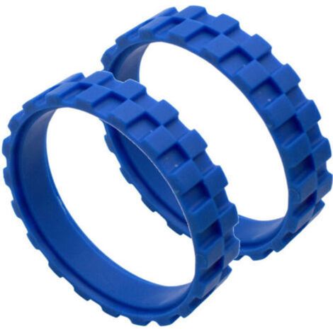 Gummirad, kompatibel mit dem Mittelrad mit rutschfesten Gummireifen (blau)