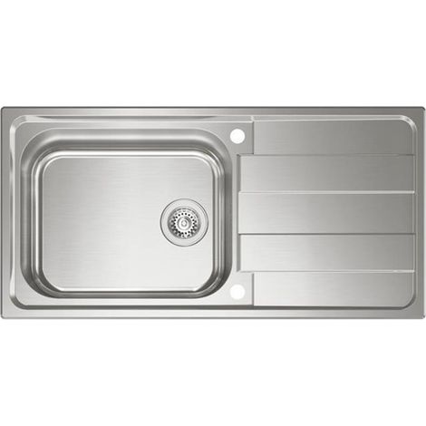 Naber Einbauspülen-Set Riva 3 Edelstahl mit Küchenarmatur Drive 1 Chrom Hochdruck (1/3)