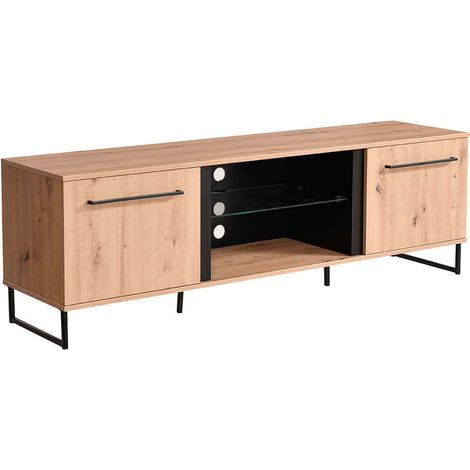 DODO - porta tv moderno colore rovere con 2 ante (1/5)