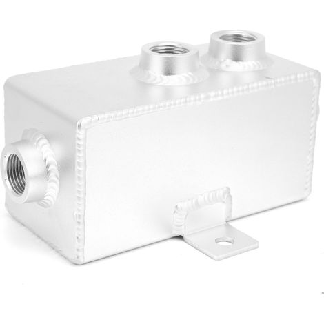 1-Liter-Aluminium-Ölbehälter, Kühlmittel- und Kraftstoffauffangbehälter mit Entlüftungsfilter und universellem Ablassventil (1/5)