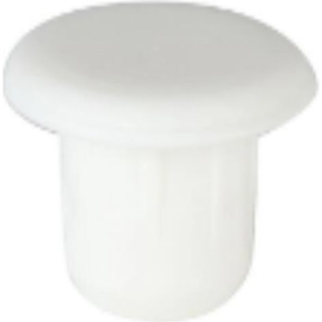 CONFEZIONE DA 6 PEZZI - TAPPI PER CHIUSURA FORI 10MM - IN PLASTICA BIANCA