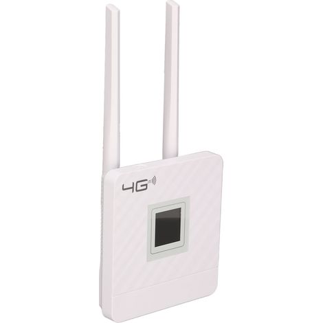 Routeur 4G LTE CPE 150 Mbps, alimentation 12 V CC, 1 A, 50-60 Hz, interface RJ45, routeur sans fil 4G avec écran LCD intelligent de 1,44 pouce, prise secteur 110-240 V (UE).