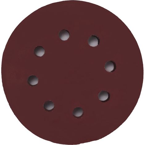 Lot de 50 disques abrasifs auto-agrippants 125mm, grain 800, papier ponce velcro pour ponceuse orbitale, 8 trous (1/5)