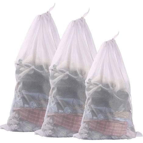 Wiederverwendbare Netzbeutel – für Gemüse und frische Produkte – mit Kordelzugverschluss – 9er-Packung (1/5)