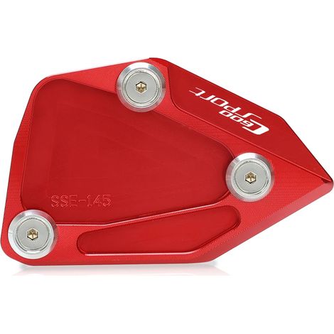 (RED C600Sport) Compatible avec BMW C600 SPORT C650GT C 650 GT 2012-2021 - Extension de béquille latérale en aluminium - Support de béquille élargisseur - Maxpower (1/4)