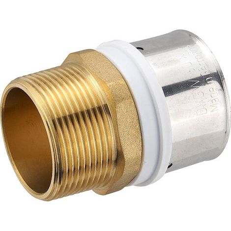 Pressfitting-Übergang 50 x 4,0 mm - 1 1/2 Zoll Außengewinde für MV-Rohr