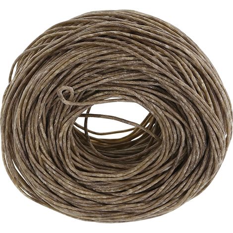 61m Mèche en Chanvre Biologique avec Cire d'Abeille Pure pour Lampe à Huile DIY Couleur Foncée (1/5)