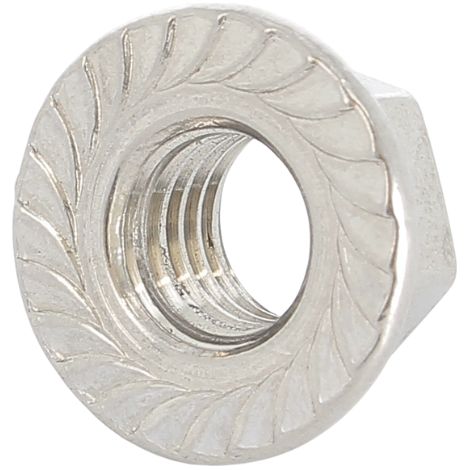 Ecrou A Embase Crantée M10 Inox A2 DIN 6923