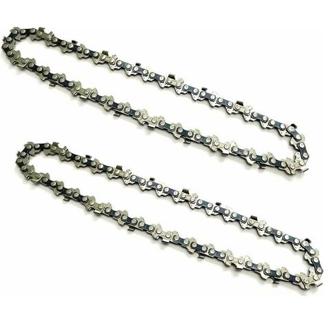 Chaîne De Tronçonneuse - 6 Pouces - Pas 1/4 Pouces - Épaisseur 1,1 Mm - 37 Maillons Conducteurs - Longueur De Coupe 15 Cm - Lot De 2 (1/5)