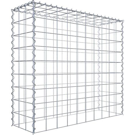 Gabiondeco - Gabion - Element de prolongation en hauteur 100 cm x 90 cm x 30 cm (L x H x P). maille 10 x 10 cm. Spirale. Attention : il manque une grille - Made in Ge... (1/5)
