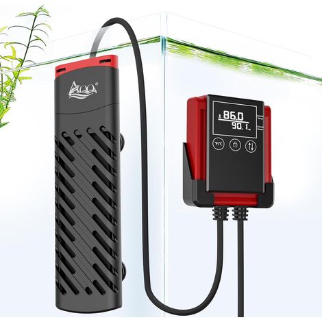 Chauffage d'aquarium, 300W Chauffage PTC pour aquarium avec contrôleur thermostat LED, Chauffage d'aquarium submersible avec housse de protection, Protection contre la surchauffe, pour aquarium (1/5)