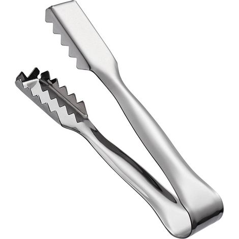 Pince à glaçons en acier inoxydable, outil de bar/cocktail avec lame dentelée pour glaçons, cocktails et whiskies (1/5)