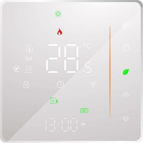 WiFi Thermostat - Underfloor Heating Thermostat - App Control Support - Voice Control Compatible with Alexa/Google Home - For Hot Water Preparation MUMU