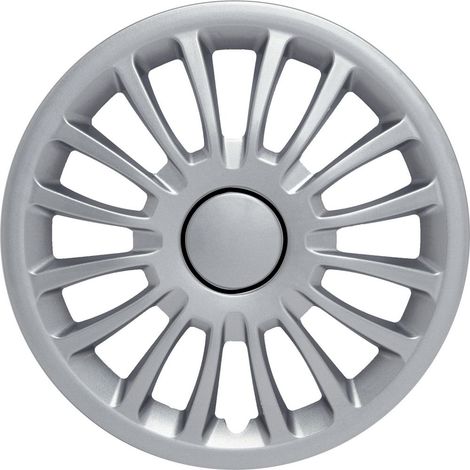 Set copricerchi auto grigi monza 15'' 4 pezzi in ABS