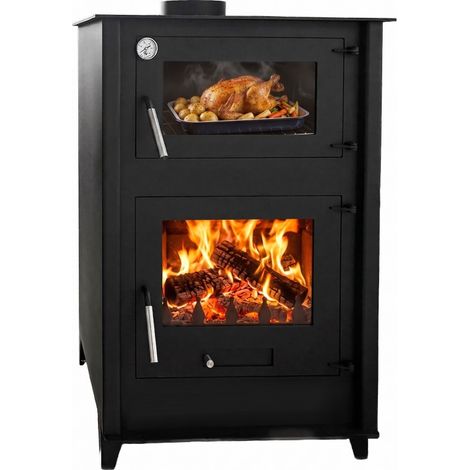 Maestro Poêle à bois avec four 13 KW (1/5)