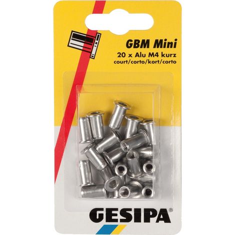 Gesipa Blindnietmuttern Mini-Pack Alu M 6 Lang