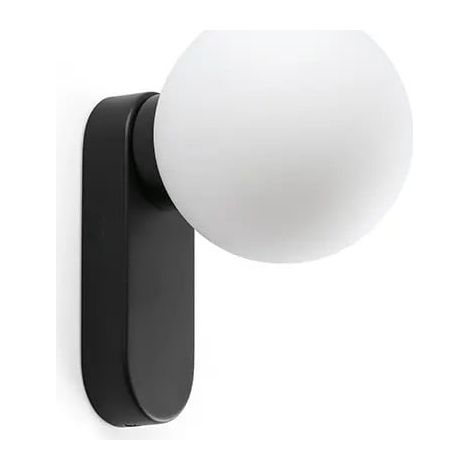 MABE schwarze Wandleuchte mit Schalter 62830 (1/5)