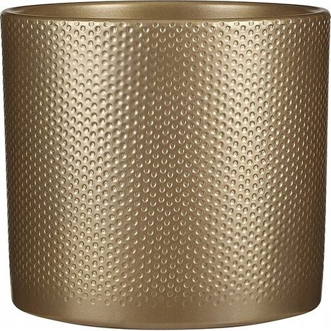 Vaso da fiori in ceramica con decorazioni dorate, 12 cm, 1 pz.