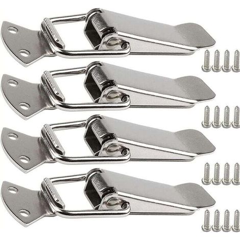 Fermoir de tension en acier inoxydable avec vis, fermoir à levier de 56 mm, loquet à ressort à bascule, clip de serrage, fermeture de boîte, capuchon de verrouillage pour boîte à outils