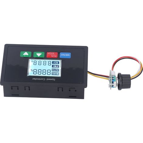 Variateur de vitesse moteur CC avec écran LCD et minuterie, régulateur 10-55V, pour moteur à charbon (1/5)