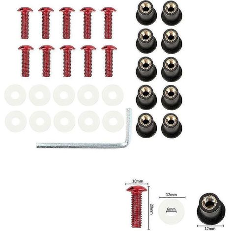 Pare-brise réglable universel pour moto Honda CBR600RR CB1000R GXSR 600/750 (MT07/MT09) - Fixation M5 x 15 mm (1/5)