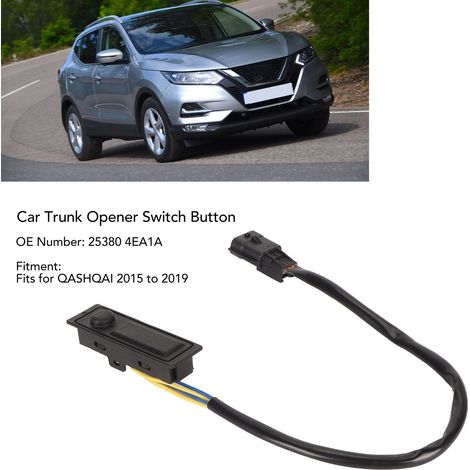 Bouton d'ouverture de coffre arrière 25380 4EA1A pour Nissan QASHQAI 2015-2019 (1/4)