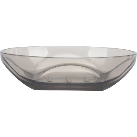 Porte-savon en PS, sans perçage, drainage facile à nettoyer avec couvercle pour salle de bain et toilettes