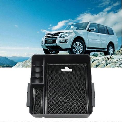 Boîte de rangement modifiée pour console centrale de voiture Mitsubishi PAJERO V93 V97 V98 2007-2019 - Accessoires intérieurs auto - Rangement pour divers objets (1/5)