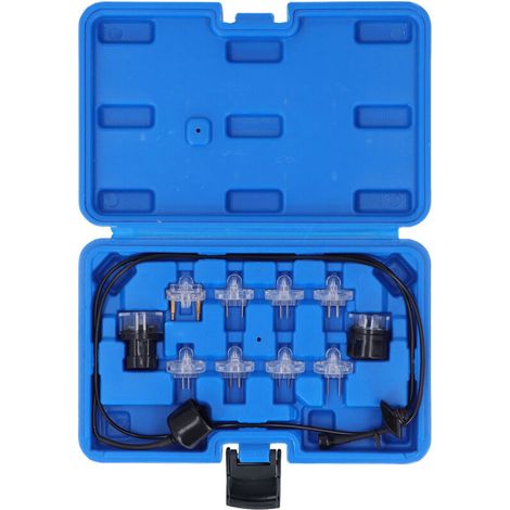 Juego de luces de prueba Noid, herramienta de prueba de inyectores de combustible, kit de diagnóstico profesional para automóviles con caja de almacenamiento, 11 piezas -Crezuo (1/4)