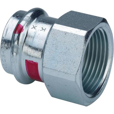 Viega Prestabo Gewindeübergang mit Innenengewinde 22x3/4'' Präzisionsstahl mit SC-Contur 559113 (1/5)